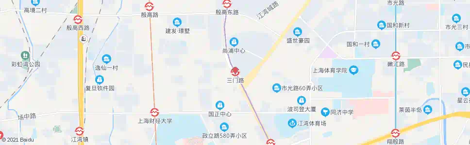 上海三门路站_公交站地图_上海公交_妙搜公交查询2025