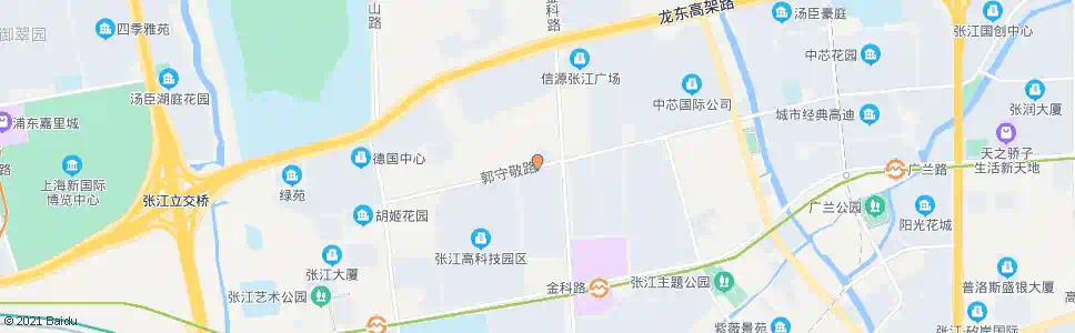 上海郭守敬路金科路(软件园)_公交站地图_上海公交_妙搜公交查询2025