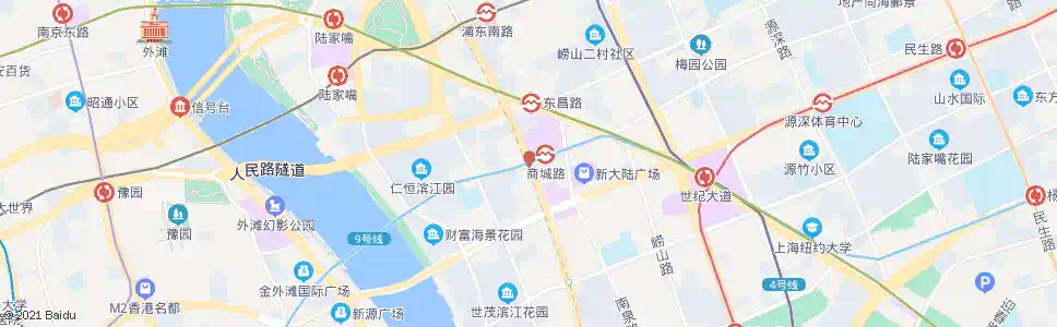 上海商城路浦东南路_公交站地图_上海公交_妙搜公交查询2025