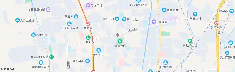 上海保德路岭南路_公交站地图_上海公交_妙搜公交查询2025