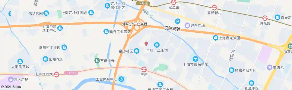 上海丰庄西路清峪路_公交站地图_上海公交_妙搜公交查询2025