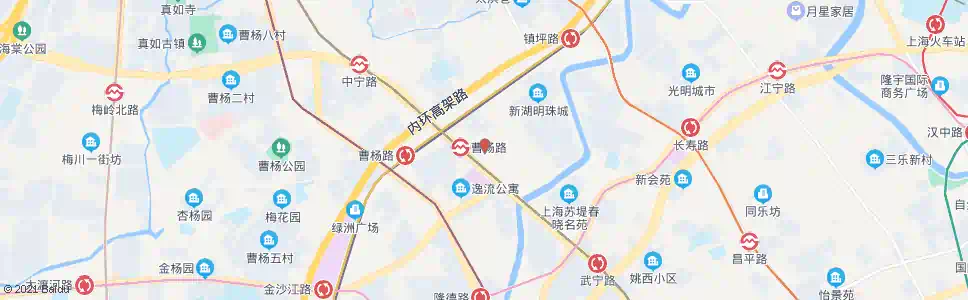 上海武宁新村_公交站地图_上海公交_妙搜公交查询2025