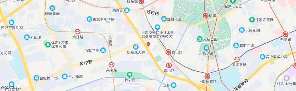 上海西区汽车站(中山西路吴中路)_公交站地图_上海公交_妙搜公交查询2025