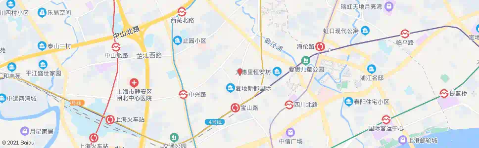 上海宝山路鸿兴路_公交站地图_上海公交_妙搜公交查询2025