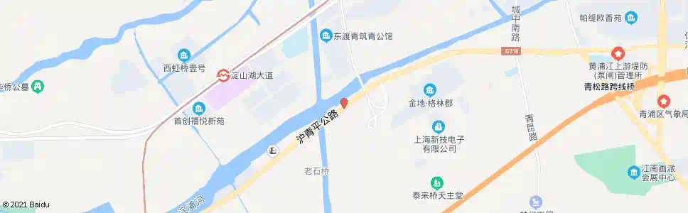 上海沪青平公路张家路_公交站地图_上海公交_妙搜公交查询2025