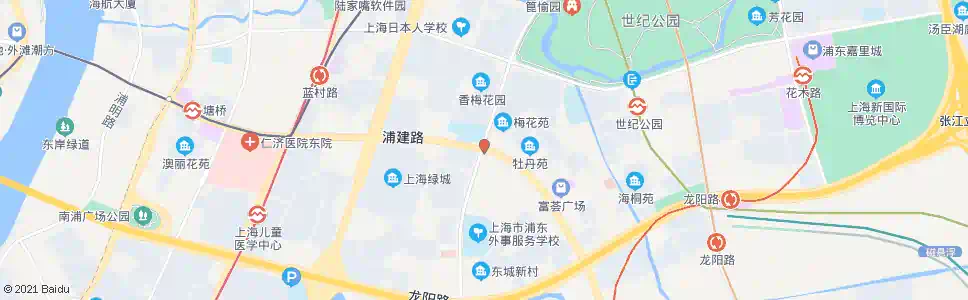 上海浦建路锦绣路_公交站地图_上海公交_妙搜公交查询2025