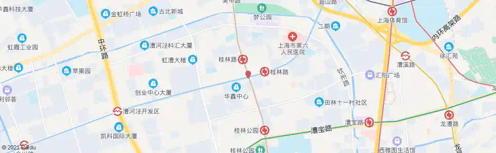 上海宜山路桂林路_公交站地图_上海公交_妙搜公交查询2025