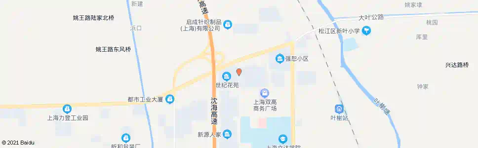 上海张星路叶校路_公交站地图_上海公交_妙搜公交查询2025