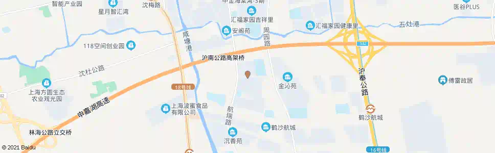 上海鹤沙路航瑞路_公交站地图_上海公交_妙搜公交查询2025