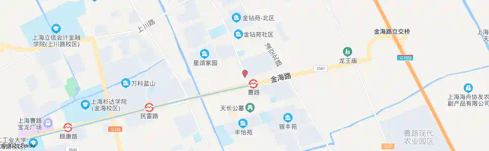 上海金钻路金海路_公交站地图_上海公交_妙搜公交查询2025