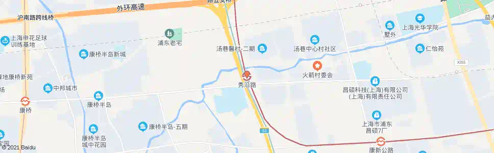 上海秀沿路_公交站地图_上海公交_妙搜公交查询2025