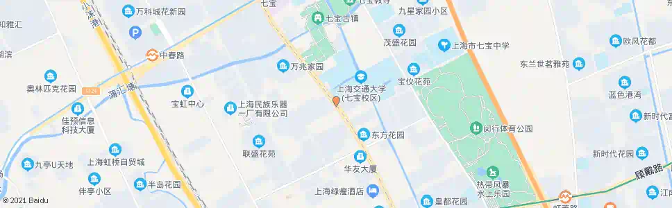 上海七莘路华茂路_公交站地图_上海公交_妙搜公交查询2025
