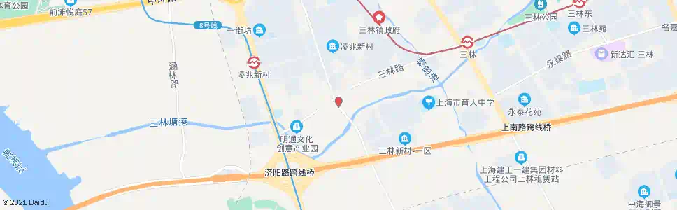 上海人民桥(长清路三林路)_公交站地图_上海公交_妙搜公交查询2025