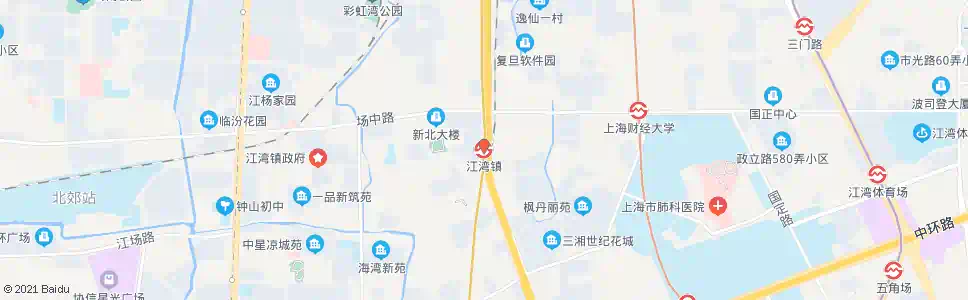 上海江湾镇_公交站地图_上海公交_妙搜公交查询2025