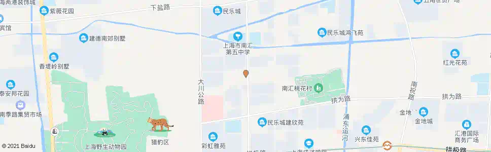 上海大川公路拱乐路(民乐大居)_公交站地图_上海公交_妙搜公交查询2025