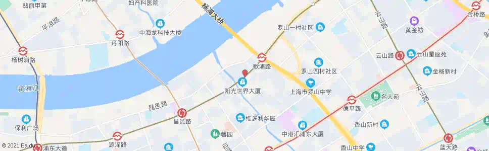 上海崮山路浦东大道_公交站地图_上海公交_妙搜公交查询2025