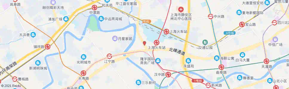 上海上海火车站(恒丰路天目西路)_公交站地图_上海公交_妙搜公交查询2025