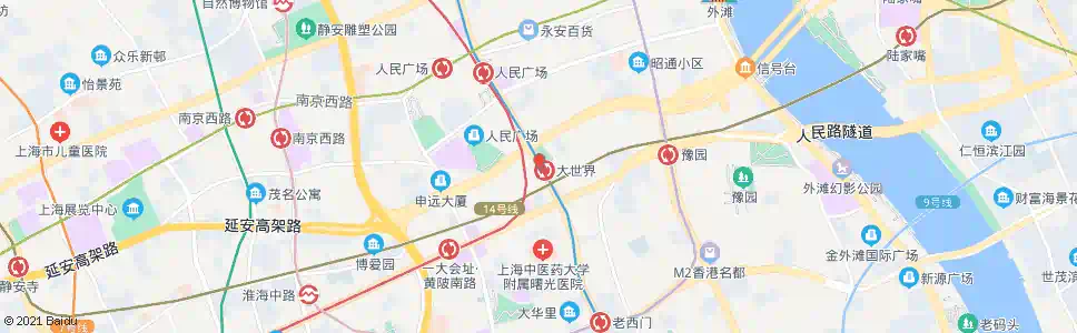 上海西藏南路宁海东路_公交站地图_上海公交_妙搜公交查询2025
