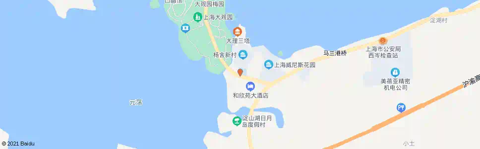 上海金商公路淀山湖宾馆(招呼站)_公交站地图_上海公交_妙搜公交查询2025