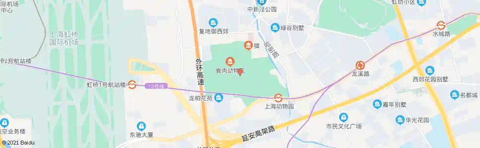 上海上海动物园(虹井路虹桥路)_公交站地图_上海公交_妙搜公交查询2025