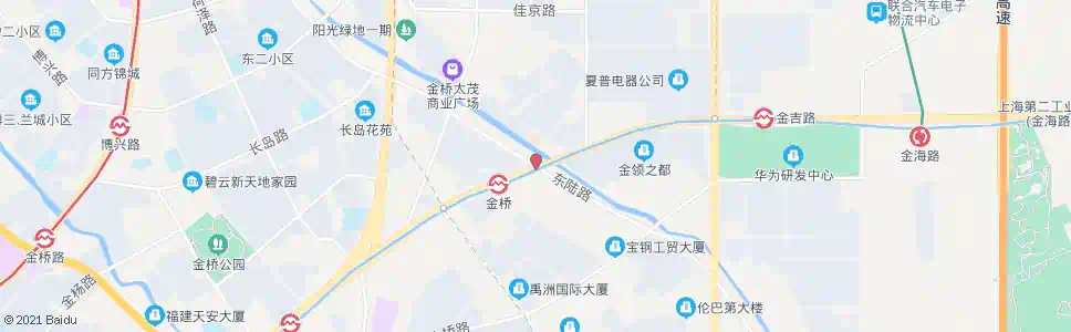 上海东陆路金海路_公交站地图_上海公交_妙搜公交查询2025