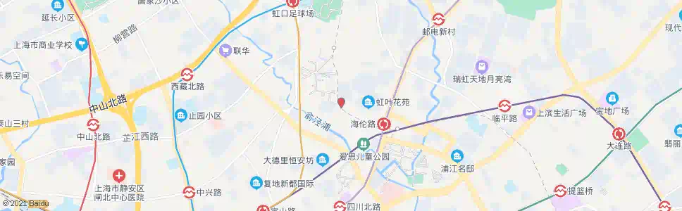 上海江湾医院_公交站地图_上海公交_妙搜公交查询2025