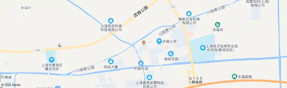 上海洪庙_公交站地图_上海公交_妙搜公交查询2025