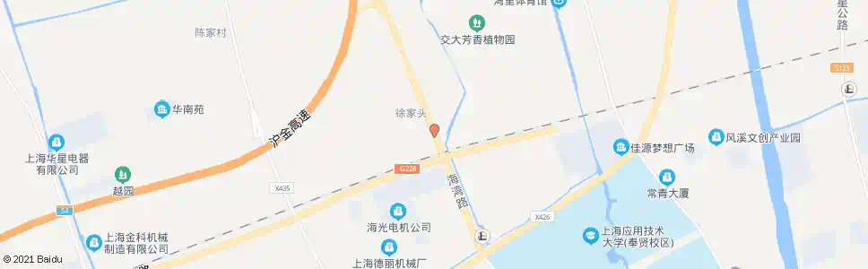 上海海湾路郊奉路_公交站地图_上海公交_妙搜公交查询2025