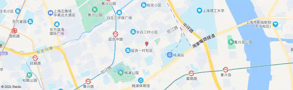 上海控江路内江路_公交站地图_上海公交_妙搜公交查询2025