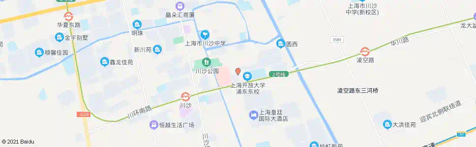 上海川黄路学北路_公交站地图_上海公交_妙搜公交查询2025