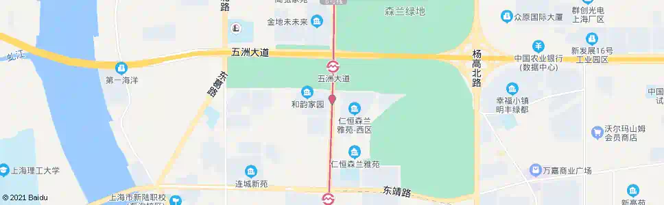 上海张杨北路五洲大道_公交站地图_上海公交_妙搜公交查询2025