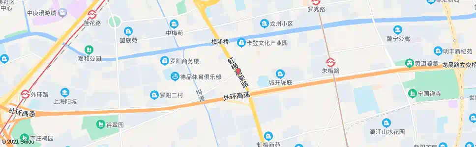 上海虹梅南路莘朱路_公交站地图_上海公交_妙搜公交查询2025
