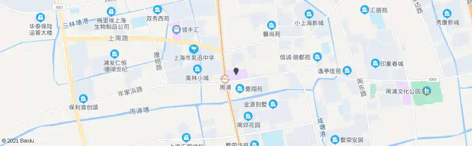 上海周康路年家浜路(万达广场)_公交站地图_上海公交_妙搜公交查询2025
