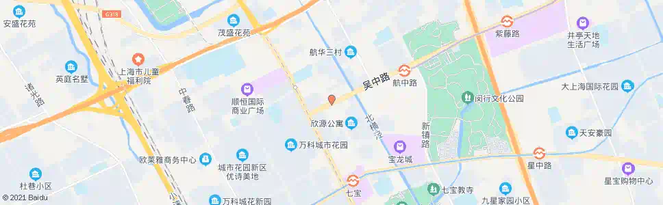 上海吴中路吴宝路_公交站地图_上海公交_妙搜公交查询2025