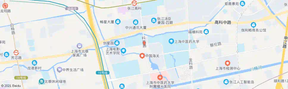 上海科苑路华佗路_公交站地图_上海公交_妙搜公交查询2025