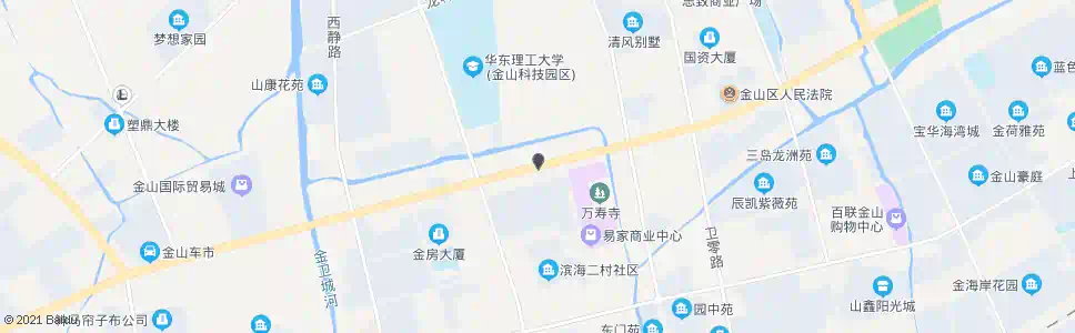 上海金山大道城河路_公交站地图_上海公交_妙搜公交查询2025