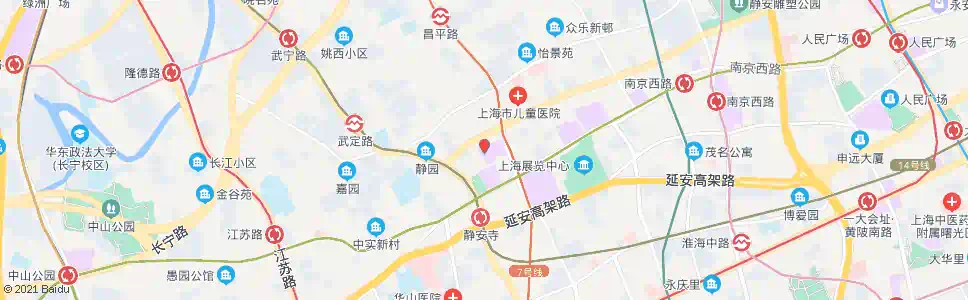 上海胶州路愚园路_公交站地图_上海公交_妙搜公交查询2025