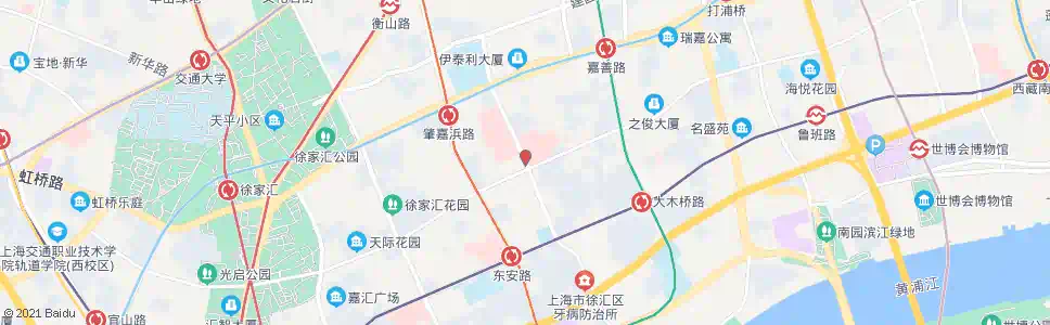 上海枫林路斜土路_公交站地图_上海公交_妙搜公交查询2025