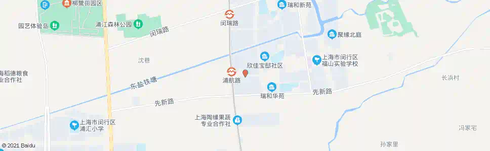 上海浦航路闵驰一路_公交站地图_上海公交_妙搜公交查询2025