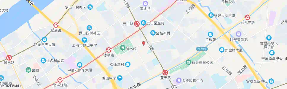 上海金杨路终点站_公交站地图_上海公交_妙搜公交查询2025