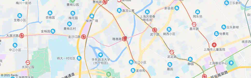 上海隆德路站_公交站地图_上海公交_妙搜公交查询2025