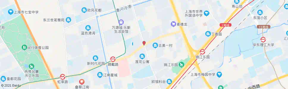 上海莲花路顾戴路(招呼站)_公交站地图_上海公交_妙搜公交查询2025