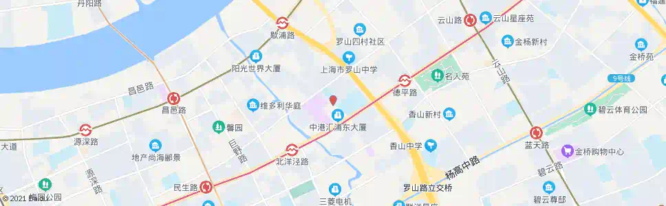 上海崮山路张杨路(建平中学)_公交站地图_上海公交_妙搜公交查询2025
