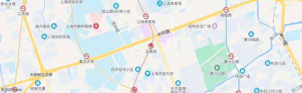 上海五角场站_公交站地图_上海公交_妙搜公交查询2025