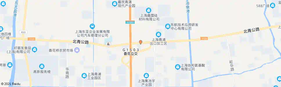 上海北青公路香花桥(招呼站)_公交站地图_上海公交_妙搜公交查询2025