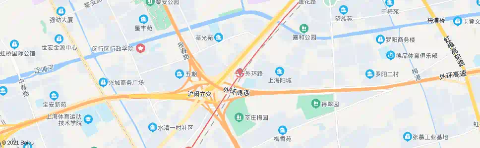 上海外环路站_公交站地图_上海公交_妙搜公交查询2025