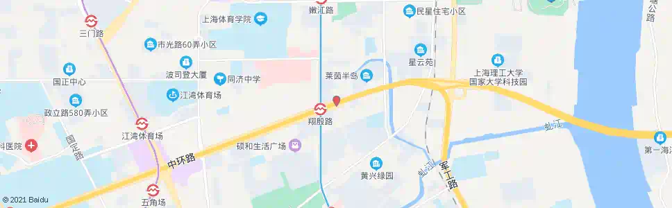 上海翔殷路沙岗路_公交站地图_上海公交_妙搜公交查询2025