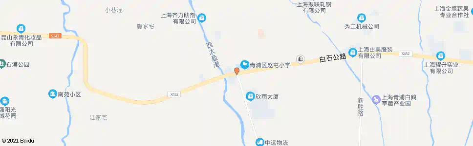 上海赵江路白石公路_公交站地图_上海公交_妙搜公交查询2025