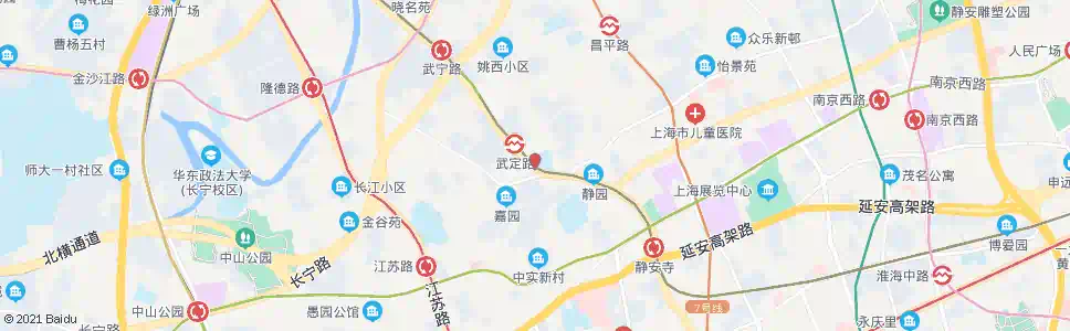 上海武宁南路万航渡路_公交站地图_上海公交_妙搜公交查询2025