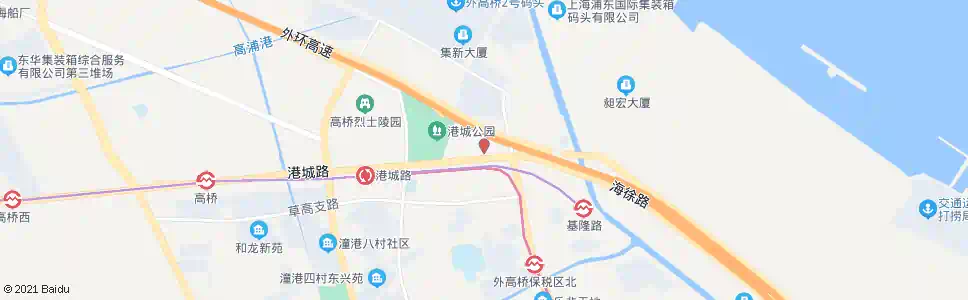 上海星海加油站_公交站地图_上海公交_妙搜公交查询2025